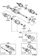 Привод, полуось. Toyota: Carina, Nadia, Corona, Caldina, Ipsum, Gaia, Picnic, RAV4, Carina E Двигатели: 4SFE, 3SFE, 3SFSE. Под заказ
