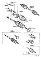 Шрус внутр. TY 4WD (RH), AE95 /104 /109 /114 /115, SV35 /43, ST195 /205. Toyota: Corona, Corolla Spacio, Ipsum, RAV4, Camry, Corolla, Carina ED, Coron...