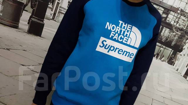 Supreme x north 2024 face crewneck