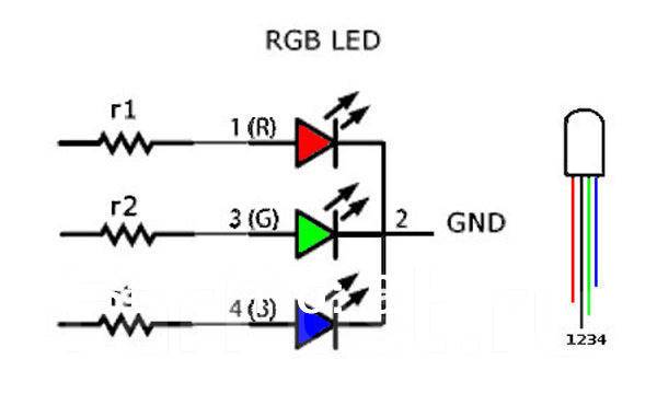 Как правильно подключить светодиод RGB светодиод 5mm, новый, в наличии. Цена: 10 ₽ во Владивостоке