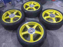 Наилегчайшая неоновая ковка Advan TC на летней резине. 7.0x17" 5x100.00 ET35