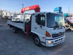 Hino 500. Бортовой с манипулятором. Борт 8 тонн. Стрела UNIC 500. Спальник., 7 684 куб. см., 8 000 кг.