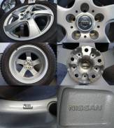 Продаю зимнюю резину Бриджстоун 215/60/17 на литье Ниссан. 7.0x17" 5x114.30 ET40