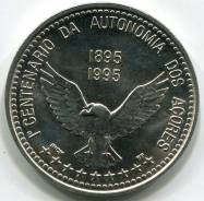 Азорские Острова - 100 Эскудо 1995 UNC 33мм