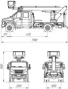 КамАЗ ПСС-131.22Э. ПСС-131.22Э на шасси ГАЗон Next (1-2 рядная кабина), 4 430 куб. см., 22 м. Под заказ