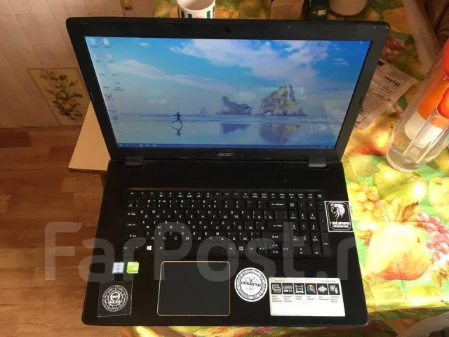 Acer Aspire E5. 17.3", 2,5����, ��� 8 ��, ���� 1 000���, WiFi: 1, Bluetooth: 1, ����������� �� 5��. ��� ����� �� ������������ ����