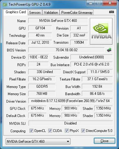GeForce GTX 460 ����