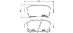 Колодки тормозные дисковые. Toyota: Allex, ist, Vios, WiLL Vi, Corolla, Probox, MR-S, Yaris Verso, Echo Verso, WiLL Cypha, Succeed, Corolla Runx, bB...