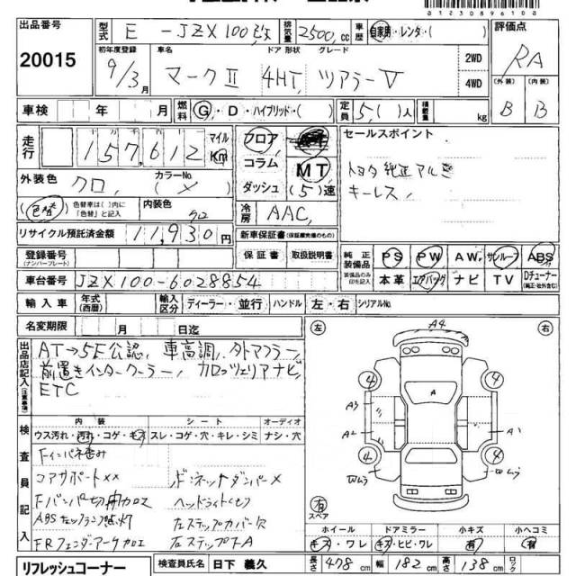 Схема предохранителей jzx100