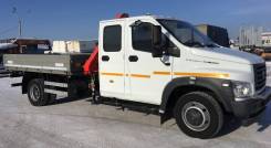ГАЗ ГАЗон Next C42R33. Газон Next C42R33 CITY фермер с двухрядной кабиной 7 мест и КМУ, 4 433 куб. см., 4 000 кг. Под заказ