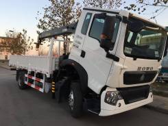 Howo Sinotruk. Бортовой грузовик Howo T5G 4х2 с КМУ XCMG SQS175-6, 6 870 куб. см., 5-10 т. Под заказ