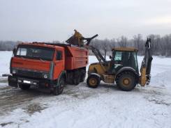 Аренда экскаватора-погрузчика, уборка и вывоз снега и мусора
