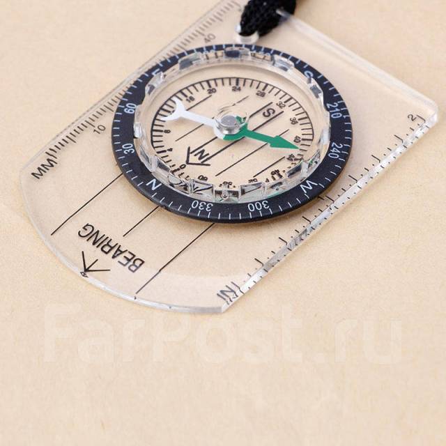 Компас туристический с линейкой, новый, в наличии. Цена: 250₽ во ...