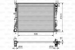 Радиатор двигателя Premium Renault Duster, Lada Largus/Xray 701514