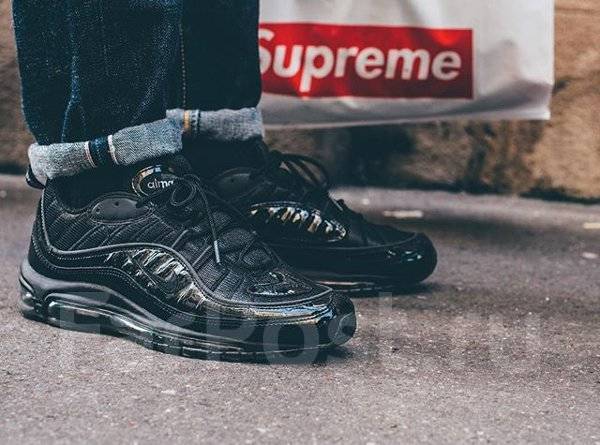 Supreme x Nike Air Max 98 Black 37 38 39 40 41 42