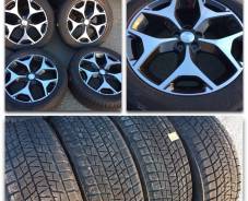 225/55R18 на origin литье Subaru Forester SJG SJ5 R18 7j +48 5/100 JPN. 7.0x18 5x100.00 ET48 ЦО 56,1 мм.