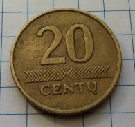 20 центов 1997 года. Литва. В наличии!