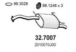 Задняя часть глушителя Nissan Primera 1.6 Sl 90 ASSO