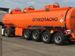 Сеспель SF4332. Бензовоз 32м3, 3 отс, насос, 4 оси, 2 подъёмные, на ось 6,5тн SF4332