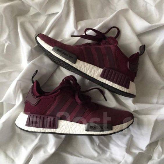 Maroon adidas nmd womens hotsell