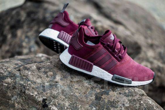 Burgundy adidas nmd womens hotsell