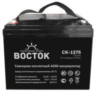 Аккумулятор АGM Восток СК-1275 75Ач для ИБП, Котлов Отопления и т. в Новосибирске Восток. 75 А.ч., Прямая (правое), производство Россия