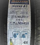 В наличии НОВЫЕ Maxtrek От БРИДЖСТОУН, 215/40R17. Летние, без износа, 2 шт