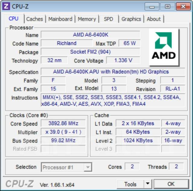 AMD A6-6400K ����