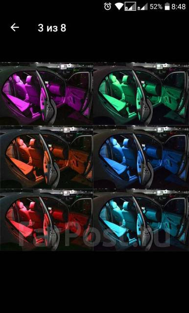 Лампочки светодиодные в габариты LED на пульте, RGB, Т10 С рубля купить ...