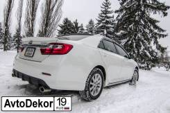 Диффузор накладка заднего бампера Toyota Camry XV50 (тиснение). Toyota Camry, ACV51, ASV50, AVV50, GSV50 Двигатели: 1AZFE, 2ARFE, 2ARFXE, 2GRFE