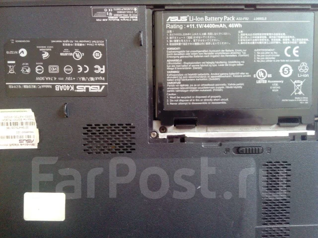 Asus K40AB. 14", 2,1����, ��� 2048 ��, ���� 250���, WiFi: 1, ����������� �� 1��. ����
