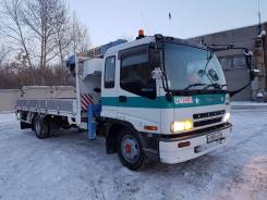 Isuzu Forward. борт 6 тонн стрела 3 тонны, 7 200 куб. см., 6 000 кг.