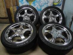 Продам Крутой Редкий Хром Lehrmeister+Лето 215/45R17Toyota, Subaru. 7.0x17" 4x100.00, 5x100.00 ET38