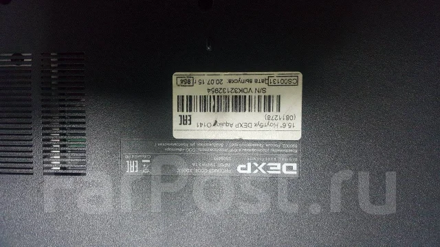 DEXP Aquilon. 15.6", 2 160����, ��� 4 ��, ���� 250���, WiFi: 1, Bluetooth: 1 ����