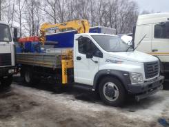 ГАЗ ГАЗон Next C41R33. КМУ Газон NEXT (C41R33)+Soosan SCS334+борт сталь 5200*2350*400мм., 3 500 куб. см., 3 000 кг., 4x2