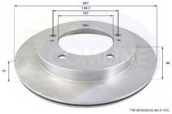 Диск тормозной. Suzuki Escudo, TA01R, TA01W, TD01W Suzuki Vitara, TA01C, TA01V, TA02C, TC01C, TC02C, TD01V, TD02V, TD03V, TE01V, TE02V, TV01C, TV01V...