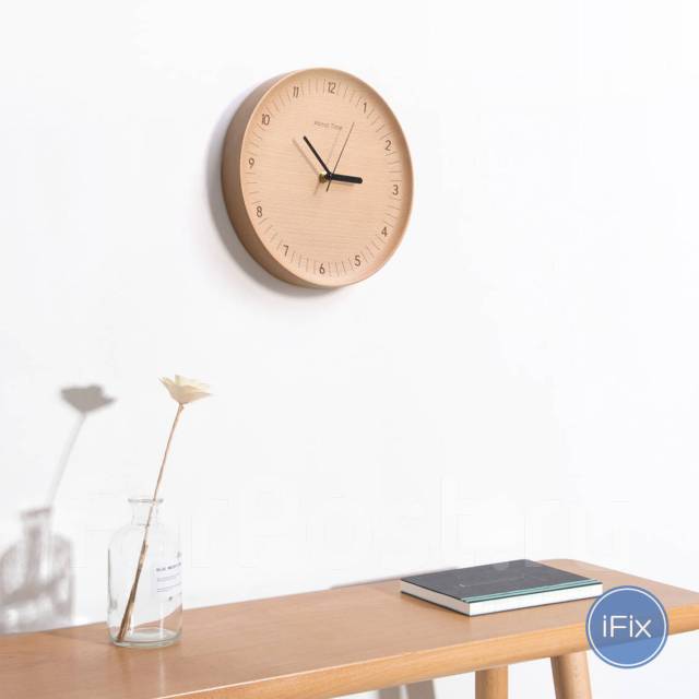 Настенные часы из натурального дерева Xiaomi Mi About Time деревянные ...