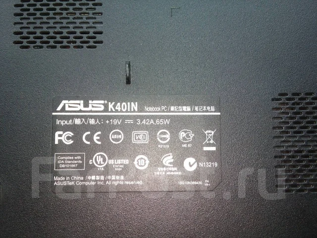 Asus K40IN. 14", 2 000����, ��� 4 ��, ���� 1���, WiFi: 1, Bluetooth: 1, ����������� �� 1��. ����