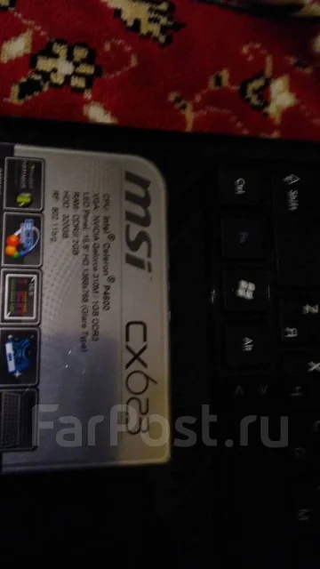 MSI CX623. 15.6", ��� 4 ��, ���� 320���, WiFi: 1, Bluetooth: 1, ����������� �� 99��. ����