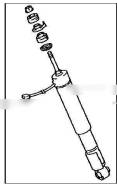 Амортизатор. Toyota Land Cruiser Prado, GRJ120, GRJ120W, GRJ121, GRJ121W, KDJ120, KDJ120W, KDJ121, KDJ121W, KZJ120, VZJ121, VZJ121W Lexus GX470, UZJ12...