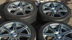 Комплект колес. Bridgestone BEO 17*8 JJ (+30), Yokohama 225/60R17. 8.0x17" 5x114.30 ET30 ЦО 73,0 мм.