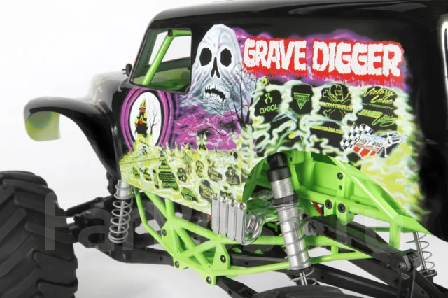 Aluminum Battery Mount Upgrade For Axial SMT10 Grave Digger (AX90055) - 1 Set Black