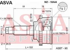 Шрус подвески. Toyota: Corona, Ipsum, Sprinter Trueno, Corolla, Sprinter, Vista, Carina, Caldina, Sprinter Carib, Picnic, Nadia, Corolla Spacio, RAV4...