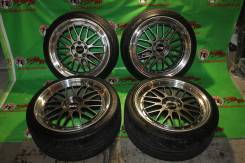 Колеса BBS LM с шинами Оригинал!. 8.5/9.0x19 5x114.30 ET43/-38
