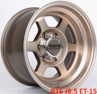 RAYS VOLK RACING TE37X. 8.5x16, 6x139.70, ET-15, ЦО 110,5 мм.