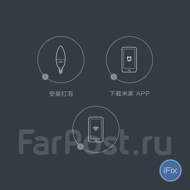 Умная лампочка - свеча Xiaomi Mi Philips Rui Chi Candle E14 Матовая ...