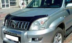 Дефлектор капота. Toyota Land Cruiser Prado, GRJ120, GRJ120W, GRJ121W, GRJ125W, KDJ120, KDJ120W, KDJ121W, KDJ125W, LJ120, RZJ120W, RZJ125W, TRJ120, TR...