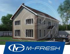 M-fresh TeremOK! (М-фреш ТеремОК! Проект большого теремка с верандой! ). 300-400 кв. м., 2 этажа, 6 комнат, бетон
