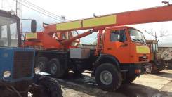 Ульяновец МКТ-25.7. Автокран 25т Ульяновец (на базе КамАЗ вездеход), 10 850 куб. см., 25 000 кг., 22 м.