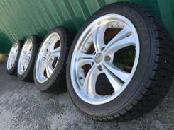 Колеса Firenze R18 7.5J 5*114.3 на жирной зиме Nankang 225/45/18 2014г. 7.5x18" 5x114.30 ET52 ЦО 73,0 мм.